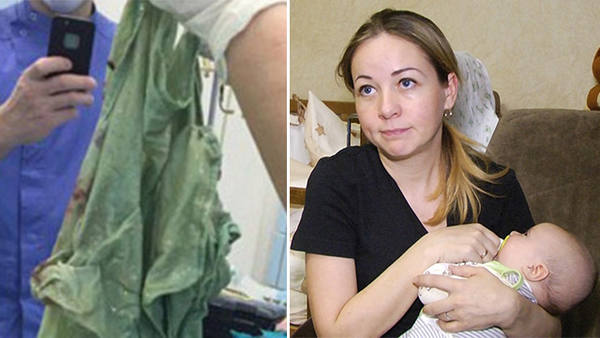 Απίστευτο: Ρώσοι γιατροί έκαναν καισαρική αλλά ξέχασαν... σεντόνι στην κοιλιά της μητέρας! (εικόνες)