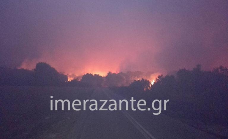 Φωτιά στη Ζάκυνθο: Νύχτα κόλαση! Κάηκε σπίτι στο χωριό Μαριές – Απομακρύνθηκαν οι κάτοικοι
